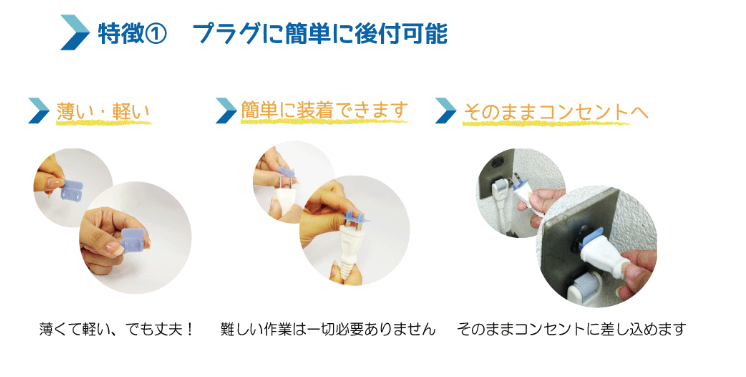 トラッキング火災防止 プラグカバー 【ECN】 – デンカエレクトロン株式会社